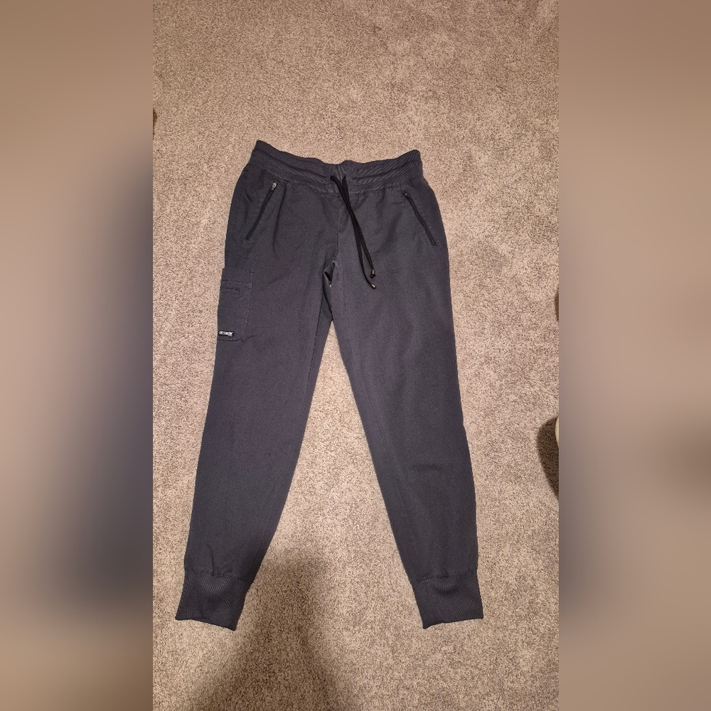 Grey's Anatomy Women's Charcoal Jogger Pants with Cargo Pocket